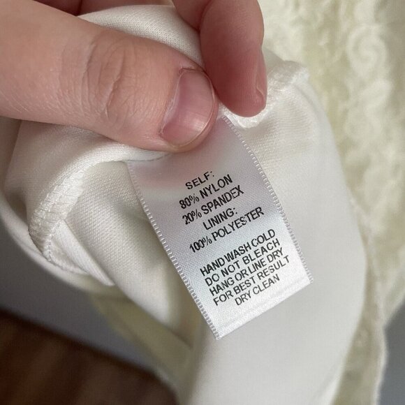 Lulus Women S Ivory Floral Lace Sleeveless High Neck Open Back Mini Dress - Picture 9 of 10